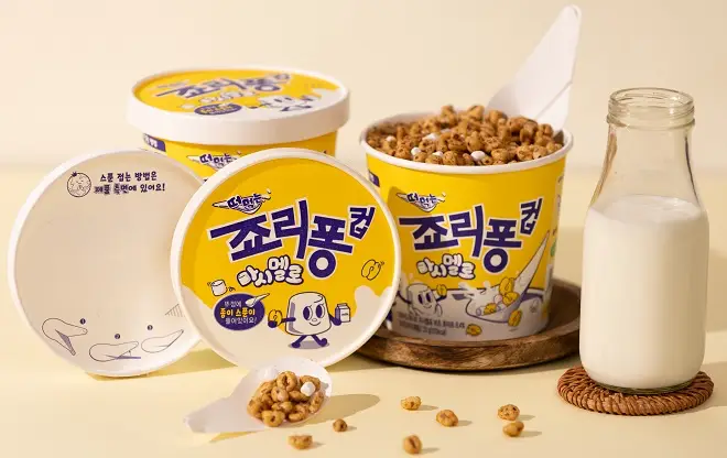 죠리퐁컵 마시멜로, 크라운제과 신제품 이미지